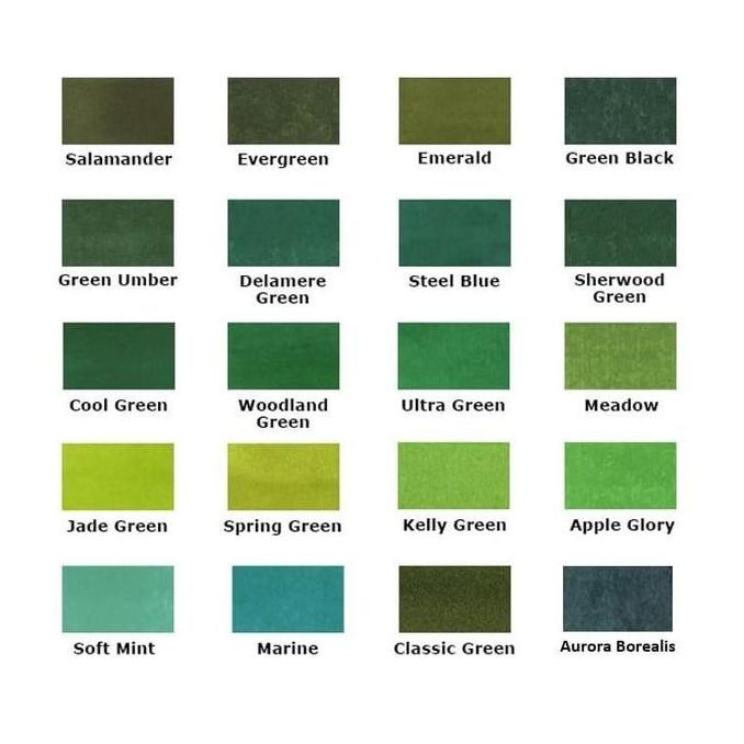 

TERLARIS - Diamine Green Group - Fountain Pen Ink / Tinta 80ml Botol