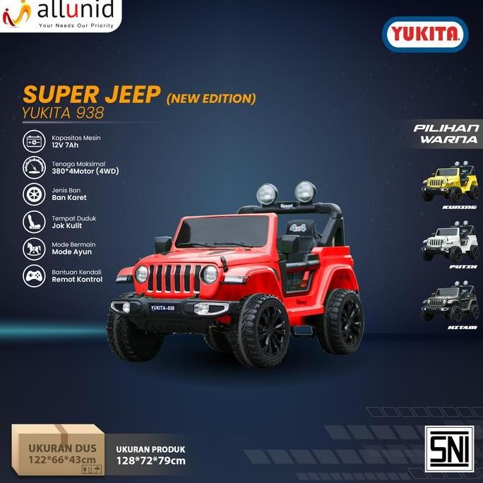 Mobil Aki Jeep YUKITA 938 - 12 Volt MURAH