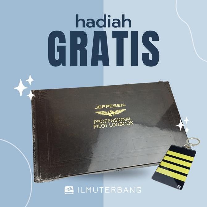 

BEBAS ONGKIR - Jeppesen Professional Pilot Logbook - Brown