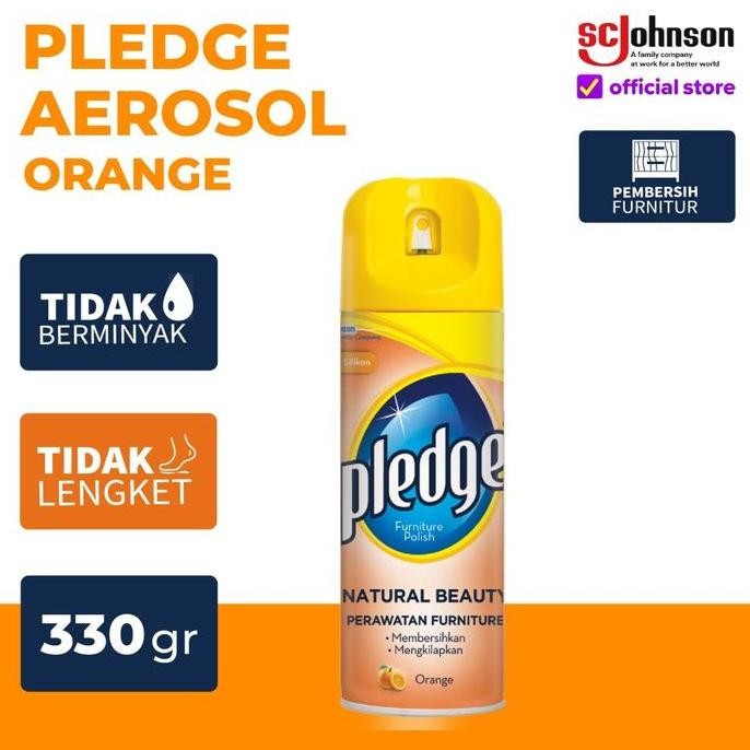 Premium  Pledge Pembersih Kayu Aerosol 330Gr