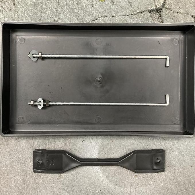 Tatakan Aki Battery Carrier Tray Komplit Breket Pegangan Pengganti Toyota Corolla Corona KE20 KE30 K