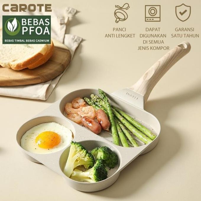 New  Panci Telur Ceplok Dadar 3 In 1 Omelette Pan Mini Anti Lengket Carote