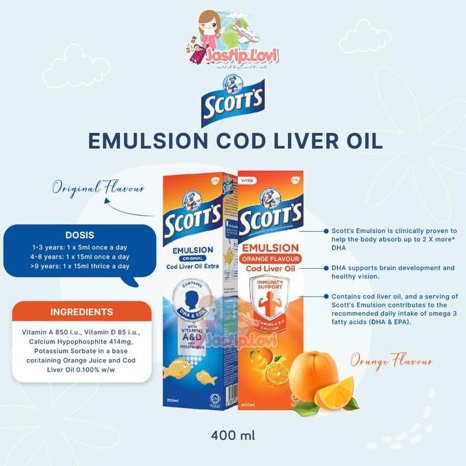 TERLARIS - Scott's emulsion import singapore - orange