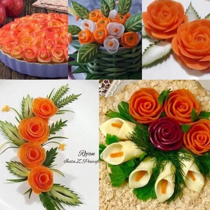 |Allthebest| Rautan Wortel Timun Spiral Garnis Bunga Nasi Tumpeng Sayur Hias Bento