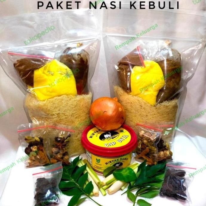 

BERAS BASMATI 1KG DAN BUMBU KEBULI SIAP MASAK / KEBULI INSTAN GT