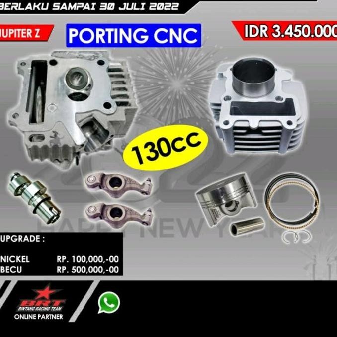 Paket Jupiter Z Head + Blok + Piston + Noken As + RRA