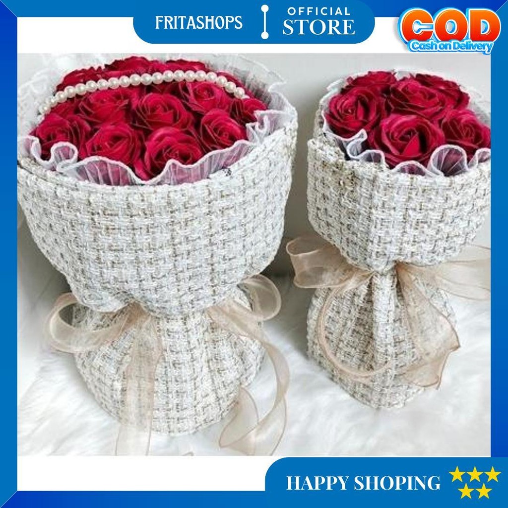 

Zenith - Ms3 Tweed Flower Wrapping Kain Pembungkus Bunga Buket Classic Tweed Untuk Hand Bouquet Best Seller