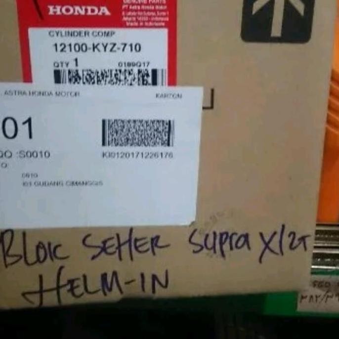 ori blok seher block mesin silinder honda supra x 125 fi f1 injeksi