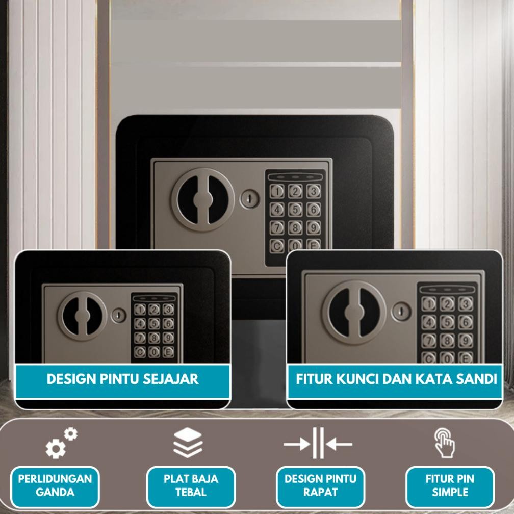 Brankas Mini Brankas Uang Dan Emas Brankas Kecil Brankas Mini Password Brankas Uang Full Plat Besi