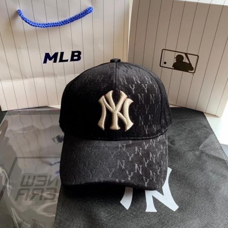 TOPI BASEBALL CAP NY ynks SUEDE MONOGRAM MURAH