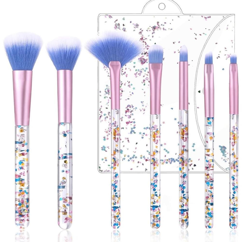 

baru kuas make up set 7pcs kode k-619 - brush eyeshadow blush on lengkap