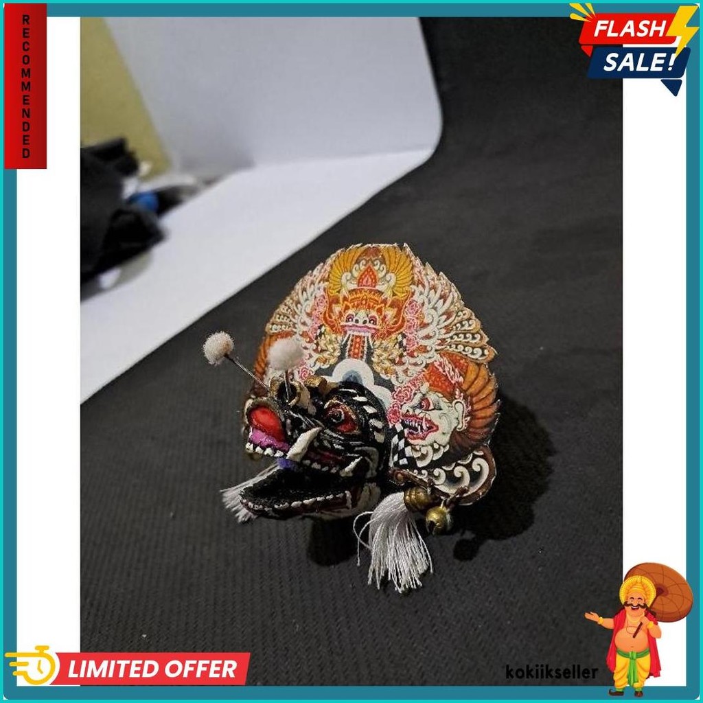 Barongan Devil Putih Telon Gantungan Kunci Unik Sungut Diskon