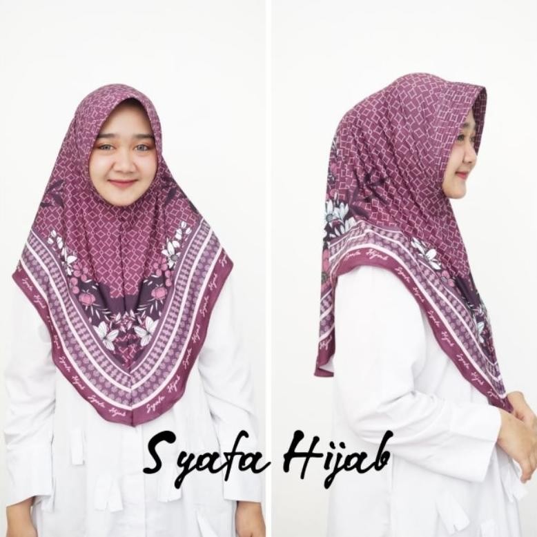 Jilbab instan daily Hijab Bergo Motif Mewah Eksklusif Terbaru RB11