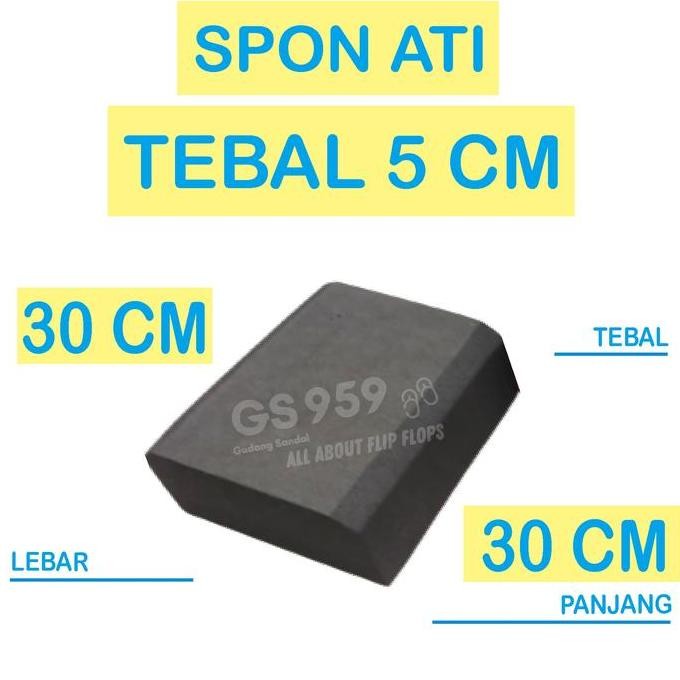 new   SPON ATI / BUSA ATI / SPON EVA TEBAL 5 CM HITAM UKURAN 30 CM X 30 CM