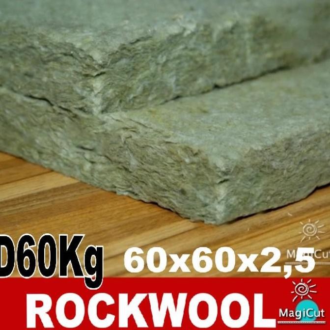new   Rockwool Peredam Suara D60 D80 D100 ( 60 x 60cm Tebal 2,5cm )-