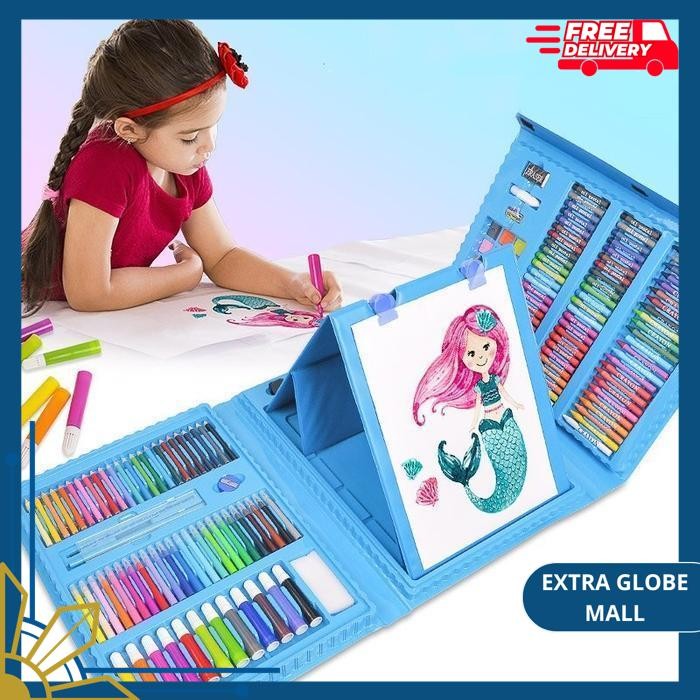 

SUPER MEGA ART SET ALAT GAMBAR TULIS ANAK CRAYON PENSIL WARNA 208 PCS BEST PRODUK !!