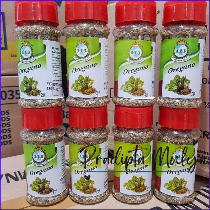 

Cuci Gudang..!! Daun Oregano Kering / Dry Leaves Merk 113 Bumbu Botol Siap Pakai