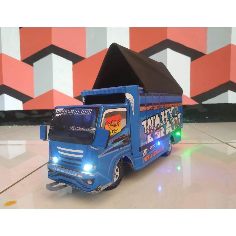 Miniatur Truk Oleng Kayu Asli Wahyu Abadi Mobil Oleng Truk Oleng Murah Siap Kirim