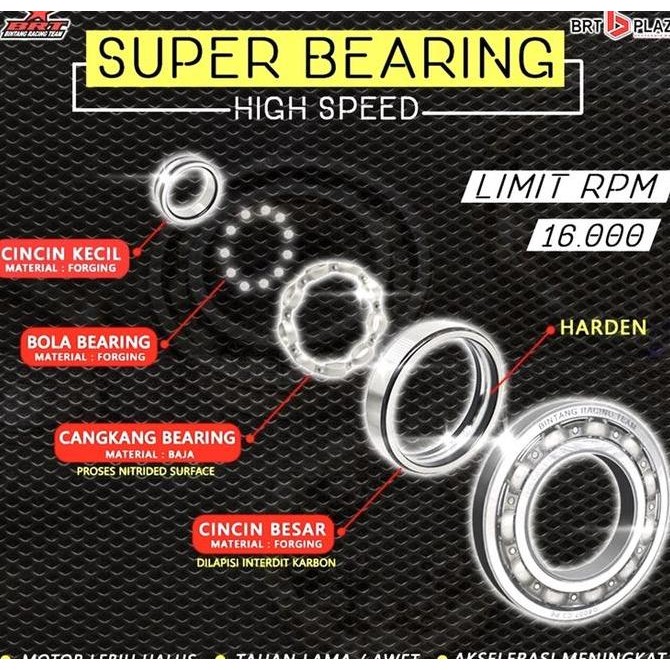 . Bearing Laher Kruk As BRT TIGER GL PRO MEGAPRO LAMA PRIMUS