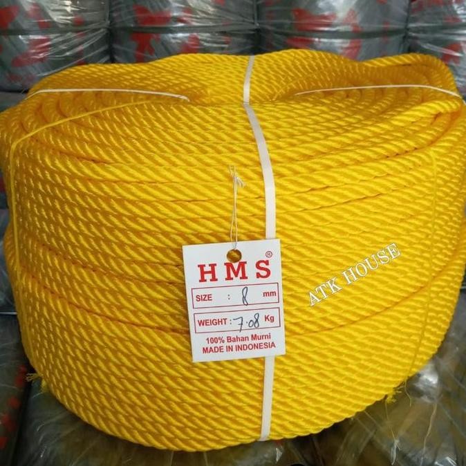 

ready Tali Tambang Plastik 8mm +-200m/Tali Pengikat/Tali Plastik/Tambang 8mm