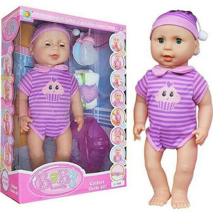 maianan anak bayi bayian Boneka mirip manusia pipis bersuara unik lucu [terbaik]