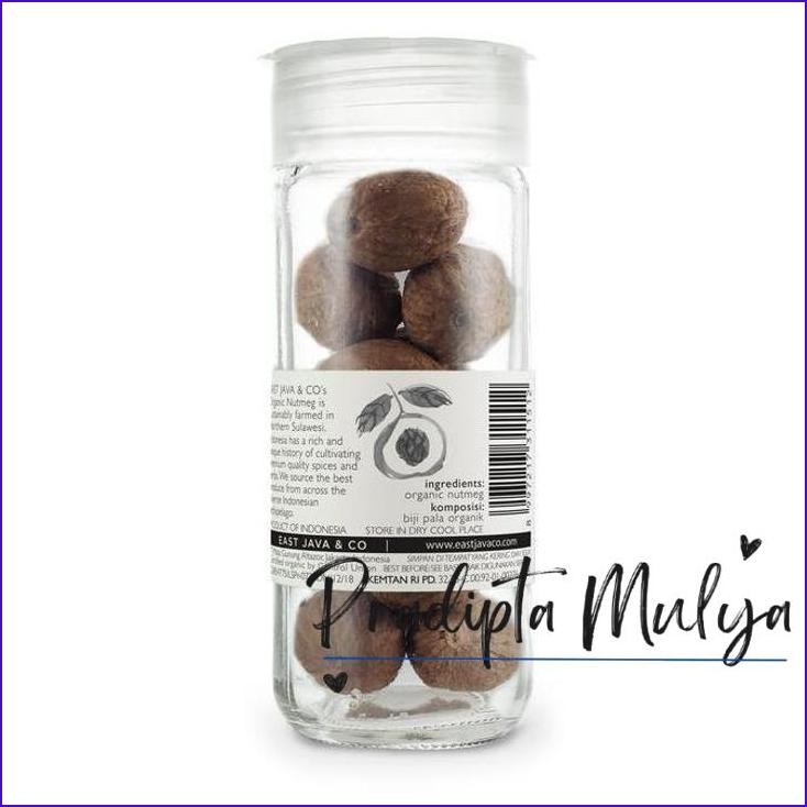 

Langsung Gas.! East Java & Co Organic Whole Nutmeg - 45G (Biji Pala Utuh Organik)