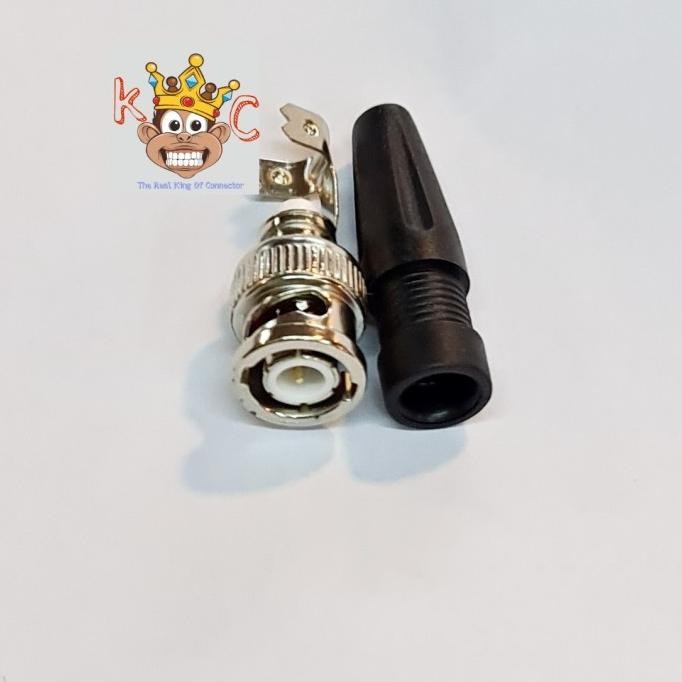 [Expert] Konektor BNC Male To Rg58 Rg59 Rg6 Rg174 Karet Hitam Taiwa