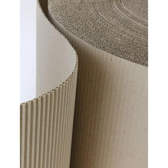 

NEW Karton Lembaran Polos Single Face 1 ROLL Uk. Lebar 70 cm x 20 Meter Packing Murah Single Face / Corrugated Roll / Karton Packing