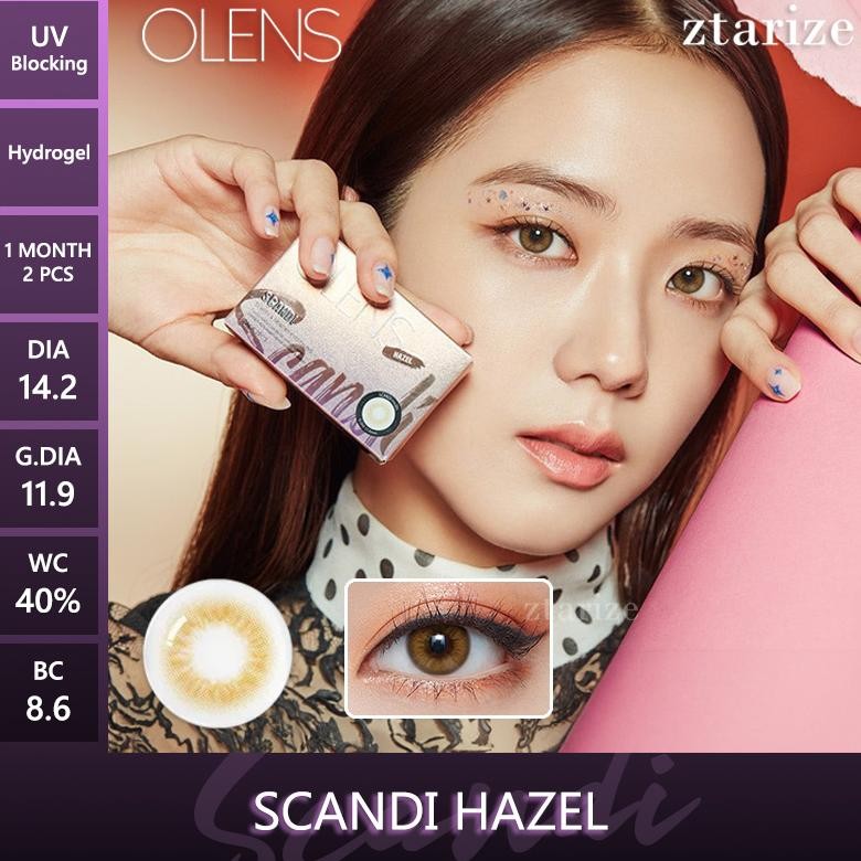 ztarize - Ready Stock - OLENS Scandi Hazel 1 Month Soft Contact Lens 1 Pair - OLENS x NEW JEANS Dani