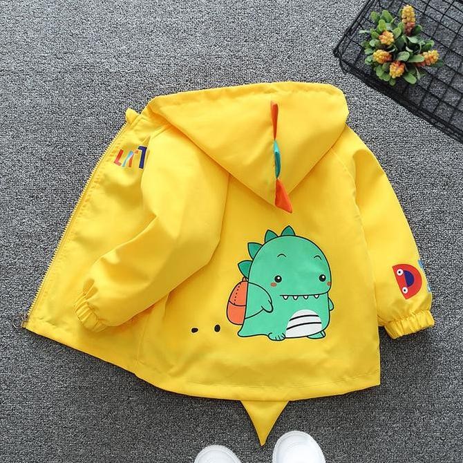 JAKET ANAK LAKI-LAKI PREMIUM / OUTERWEAR ANAK LAKI-LAKI KEKINIAN / JAKET ANAK KARAKTER LUCU DINOSAUR