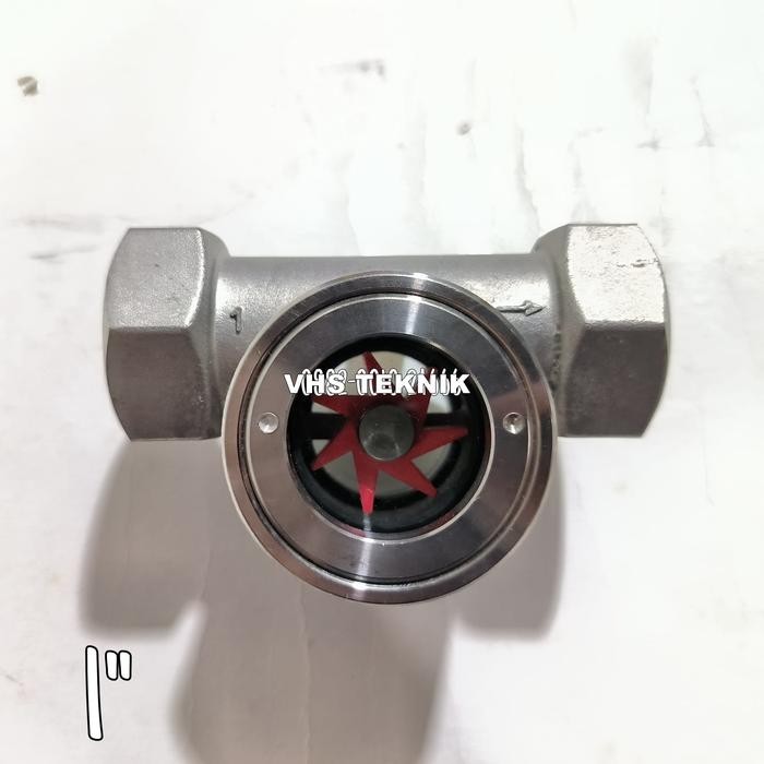 SIGHT GLASS FLOW INDICATOR 1 INCH STAINLESS STEEL