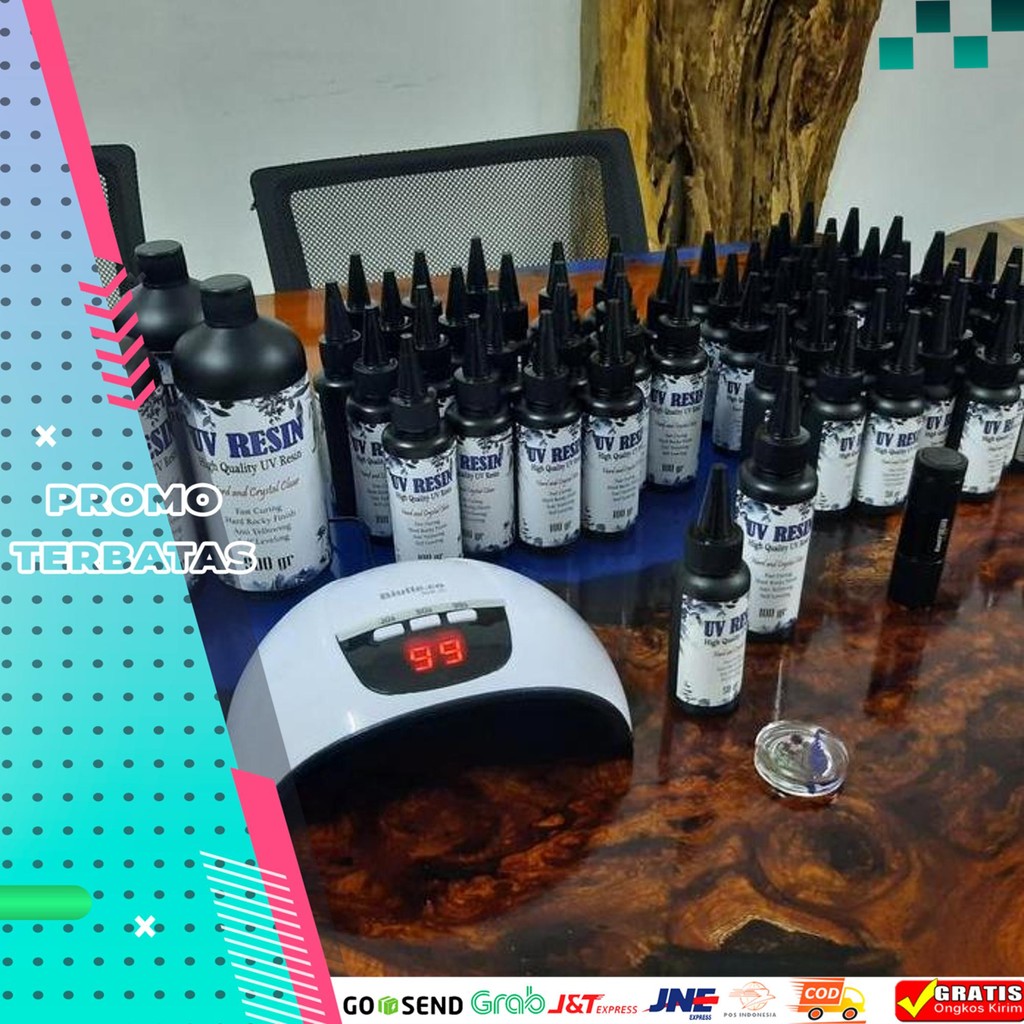 

DISKON UV RESIN HIGH QUALITY, KERAS & NON YELLOWING 100 GR
