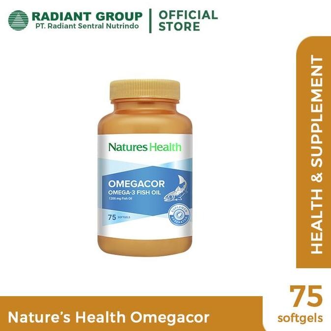 Natures Health Omegacor - 75 Softgels