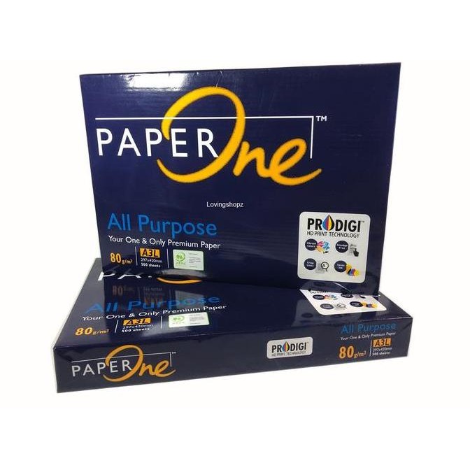 

TERLARIS - Kertas HVS A3 80 Gsm PaperOne Rim