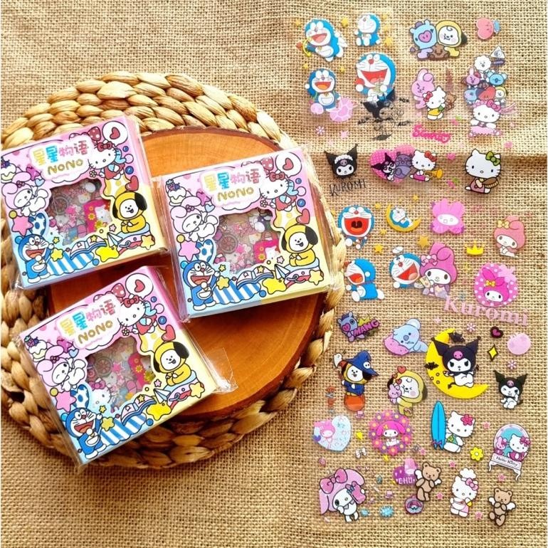 

Sticker Nono Mix Karakter Jumbo Mini Mix Motif Viral Murah Stiker Viral Isi 100Pcs Box Mix My Melody Hello Kitty Doraemon Bt21 Stock
