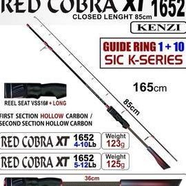 TERBARU - JORAN KENZI RED COBRA XT 1652 4-10lbs 5-12lbs Spinning pancing