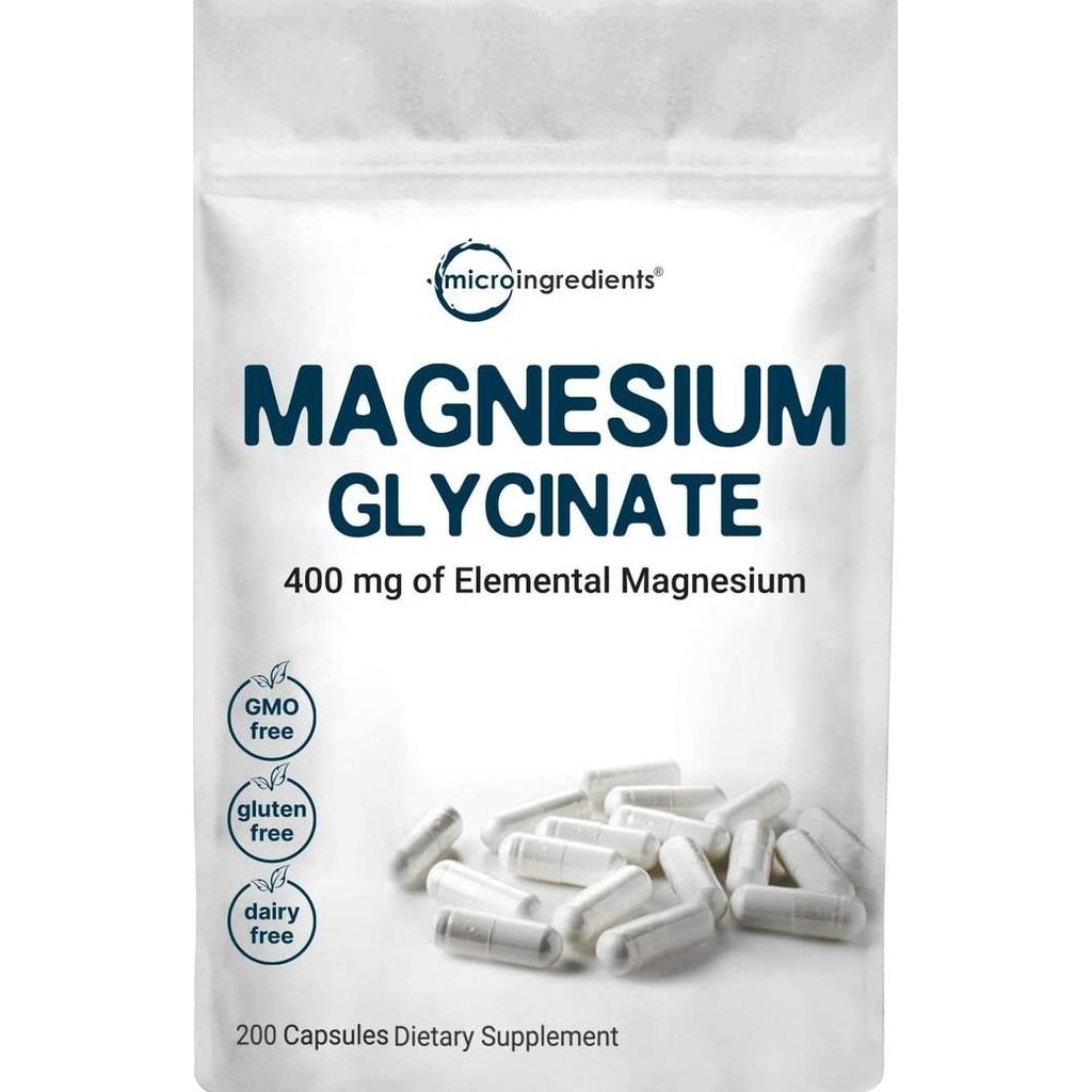 Micro Ingredients Microingredients Magnesium Glycinate & Citrate 450Mg
