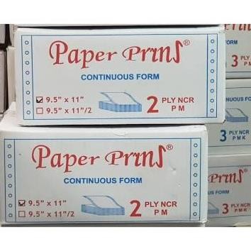 

BEBAS ONGKIR - Paper Print Kertas Continous Form- Paper Print 9,5" x 11" 2 Ply