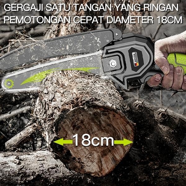 CodZper Mesin Chainsaw Cordless Chainsaw Gergaji Baterai Gergaji Rantai Elektrik Mini Gergaji Listri