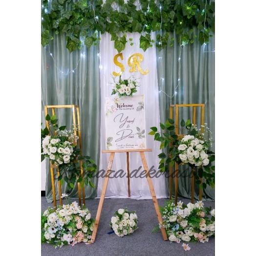 Dekorasi lamaran backdrop VARIASI/Dekorasi lamaran/akadnikah