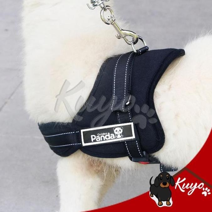 Dog Harness Rompi Anjing Polisi Tugas Jaga Baju Kalung Tali Hewan Pet TA