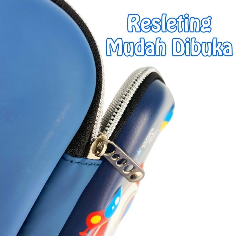 

Tempat Pensil 3D Sekat Banyak Karakter Motif Astronot Roket Princess Dino Lubang Pensil Pen Bulpoint Pena Double Resleting Ready Stok