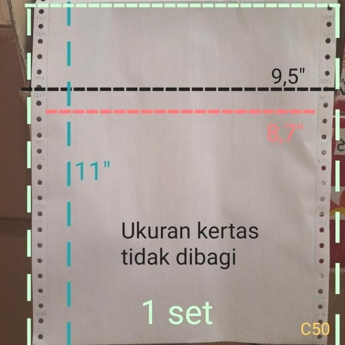 

TERLARIS - Kertas komputer, Continuous Form 2 ply per box