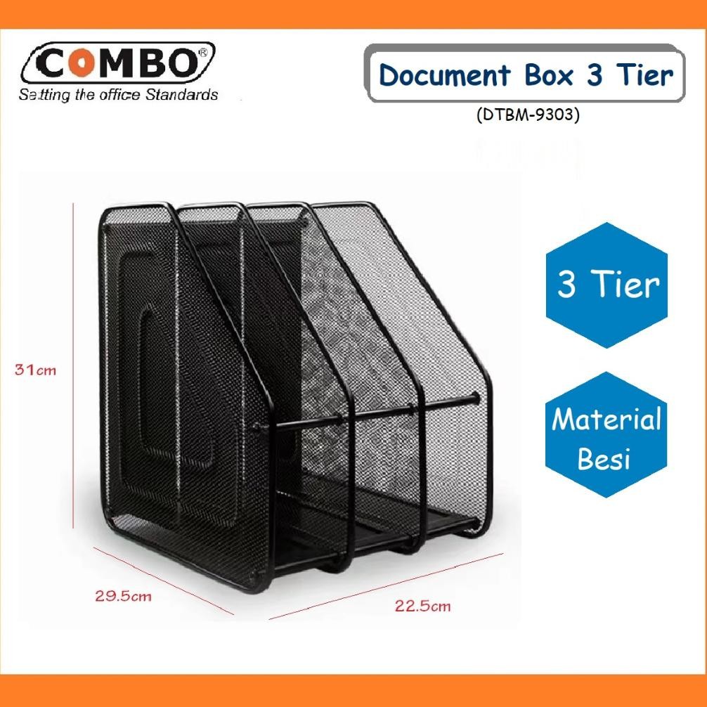 

READY STOK Rak Box File Kantor 3 Tier / Rak Dokumen layer / Document Rack / File 9303 Siap kirim