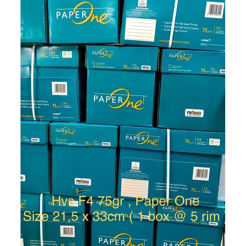 

TERBARU - Hvs F4 75 gr , Paper One ( box )