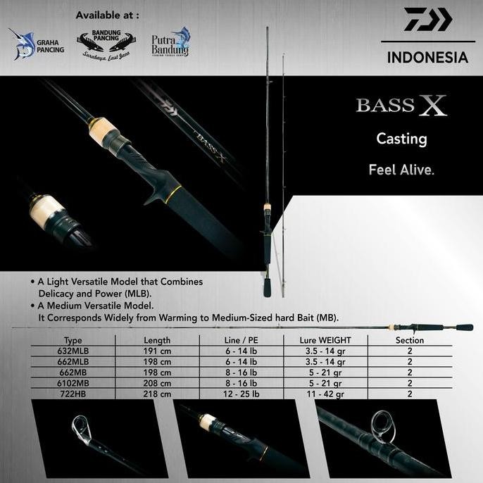 ROD / JORAN DAIWA BASS X BAITCASTING (BC)