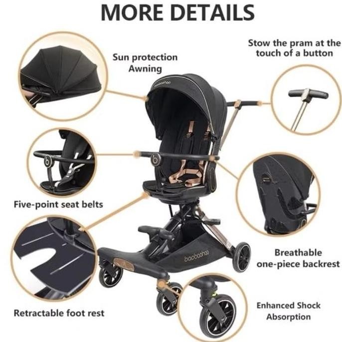 BAOBAOHAO V16 MAGIC STROLLER / STROLLER ANAK