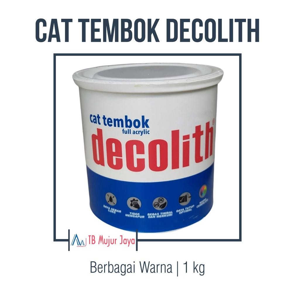 Decolith Cat Tembok 1 Kg Ready Semua Warna Kecuali 2 Yang Tertulis Di Deskripsi