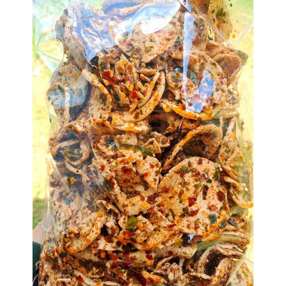 

Promo..!!! Basreng Pipih Premium Pedas Daun Jeruk Kari'Am Bandung 1Kg Gub-103