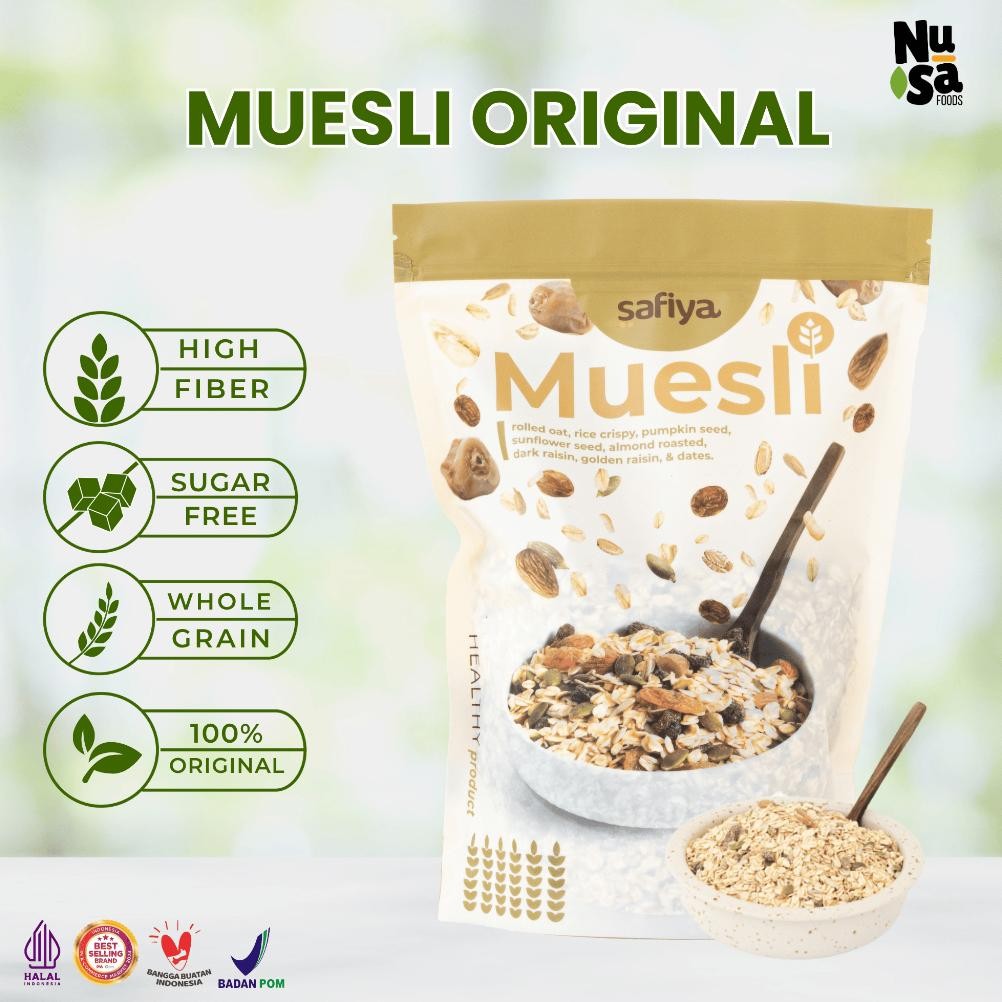 

Sale Muesli Safiya Dried Fruit Mix 1 Kg Original Sereal Oatmeal Sehat Makanan Diet Er-79